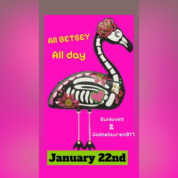 Betsey Johnson share show flyer January 22, 2026 - Picture 1 of 1